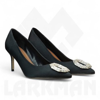 Amina Muaddi Jewel embellished leather stiletto pumps(1:1)